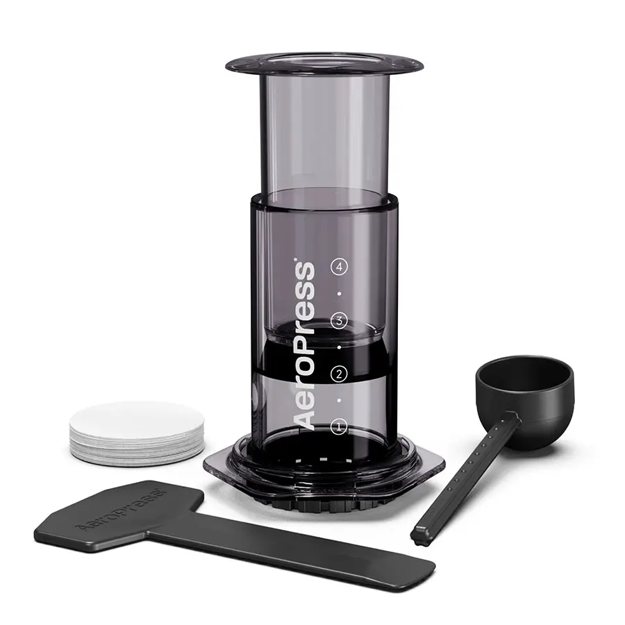 AeroPress Kaffeezubereiter - Clear (schwarz)