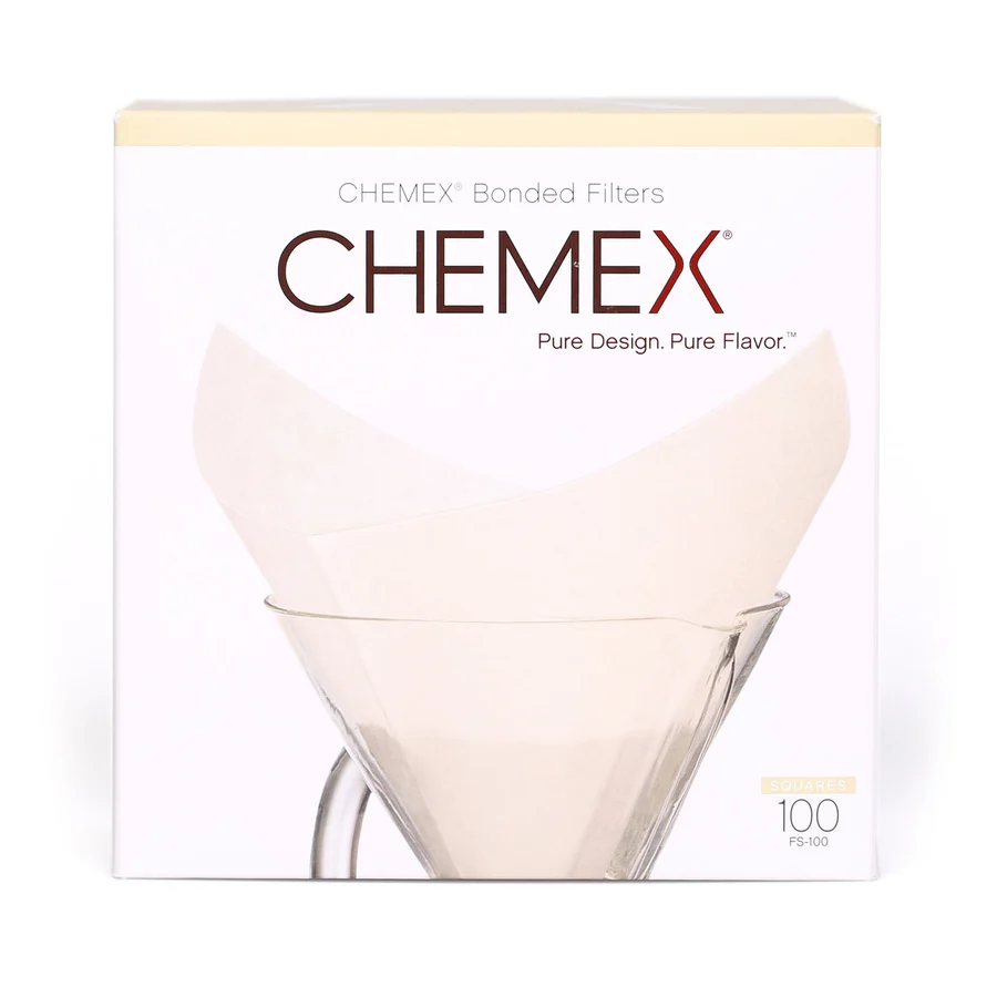 Chemex-Papierfilter für 6, 8 und 10 Tassen-Karaffe - weiß, quadratisch