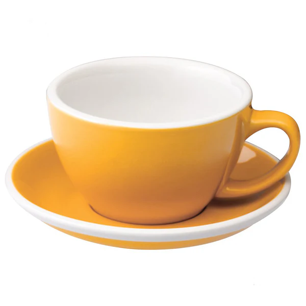 Cappuccino Cup + Saucer yellow